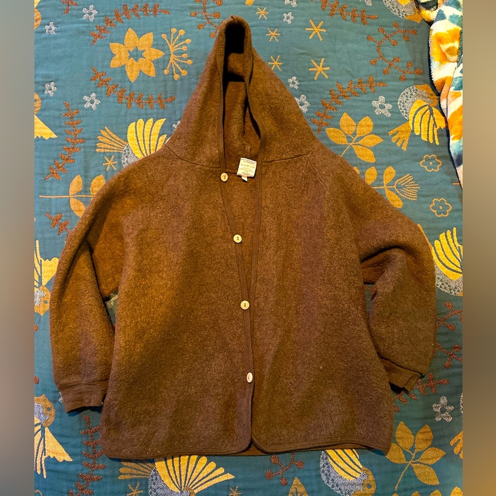 Siskin Hooded Virgin Wool Sweater Kids